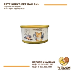 Pate Cho Mèo King's Pet Cá Ngừ Jelly By Bảo Anh Lon 80g