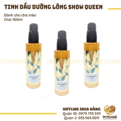 Tinh Dầu Thơm Dưỡng Lông Cho Chó Mèo Show Queen 100ML