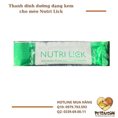 Thanh dinh dưỡng dạng kem cho mèo Nutri Lick