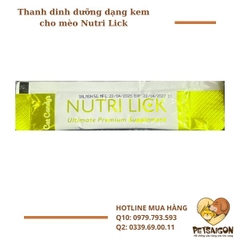Thanh dinh dưỡng dạng kem cho mèo Nutri Lick