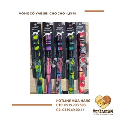 VÒNG CỔ YABEIBI CHO CHÓ 1,5CM