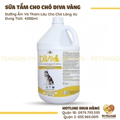 Sữa Tắm Cho Chó Lông Xù DIVA Dưỡng Ẩm