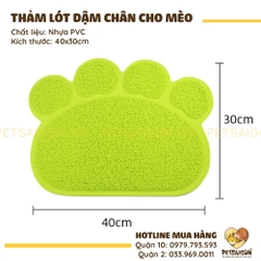 Thảm Hứng Cát Mèo Hình Dấu Chân