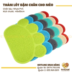 Thảm Hứng Cát Mèo Hình Dấu Chân