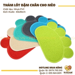 Thảm Hứng Cát Mèo Hình Dấu Chân