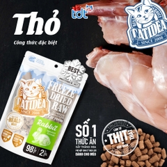 Thức Ăn Thịt Tươi Sấy Thăng Hoa Cho Mèo Catidea