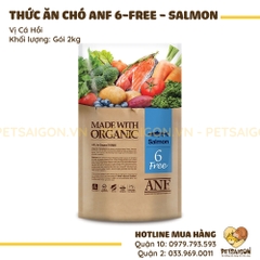Thức ăn hỗn hợp hoàn chỉnh cho chó - ANF 6Free+Indoor Dog Salmon & White Fish 1.6kg