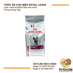 Thức Ăn Cho Mèo Bị Bệnh Thận Mãn Tính Royal Canin Renal 2kg