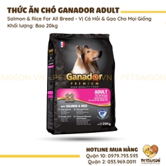 Thức Ăn Cho Chó Trưởng Thành Ganador Adult Vị Cá Hồi