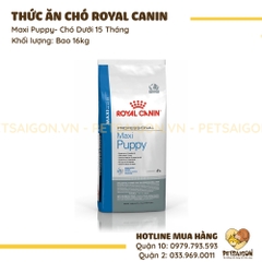 Thức Ăn Cho Chó Giống Lớn Dưới 15 Tháng Royal Canin Maxi Puppy
