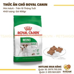 Thức Ăn Cho Chó Giống Nhỏ Trên 10 Tháng Royal Canin Mini Adult