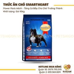 Thức Ăn Cho Chó Tăng Cơ Bắp Smartheart Power Pack Adult