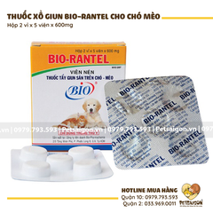 Thuốc Sổ Giun Cho Chó Mèo Bio Rantel