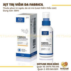 Thuốc Xịt Trị Viêm Da Cho Chó Mèo Dạng Mủ Fabricil - 50ML
