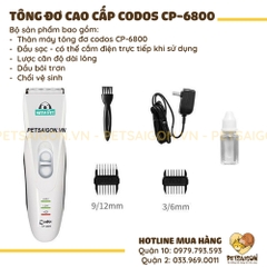 Tông Đơ Cho Chó Mèo Codos CP-6800 Cao Cấp