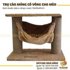 Trụ Cào Móng Cho Mèo Có Võng