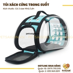 Túi Xách Cho Chó Mèo Trong Suốt