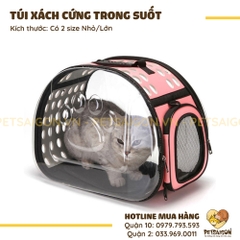 Túi Xách Cho Chó Mèo Trong Suốt