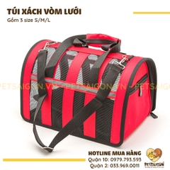 Túi Xách Cho Chó Mèo Dạng Vòm Lưới
