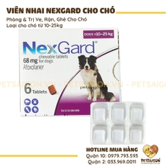 Viên Nhai NexGard Trị Ve, Bọ Chét & Ghẻ Cho Chó