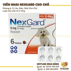 Viên Nhai NexGard Trị Ve, Bọ Chét & Ghẻ Cho Chó