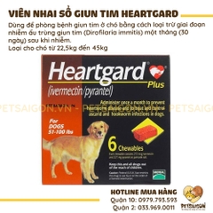 Thuốc Sổ Giun Tim Cho Chó Heartgard Dạng Viên Nhai Mềm