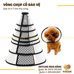 Vòng Chụp Cổ Cho Chó Mèo Bảo Vệ Chống Liếm
