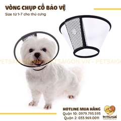 Vòng Chụp Cổ Cho Chó Mèo Bảo Vệ Chống Liếm