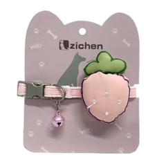 Vòng Cổ Cho Chó Mèo Hình Dâu Tây