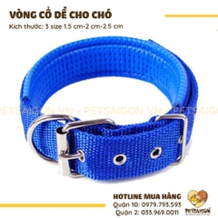 Vòng Cổ Cho Chó Mèo Bằng Vải Dù Khóa Gài