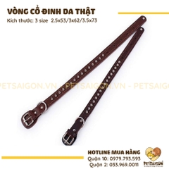 Vòng Cổ Cho Chó Bằng Da Đính Đinh