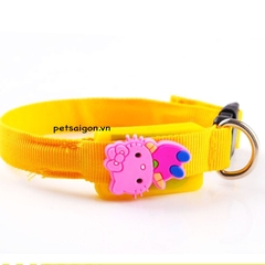 Vòng Cổ Cho Chó Mèo Có Đèn Led Hình Kitty