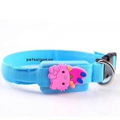 Vòng Cổ Cho Chó Mèo Có Đèn Led Hình Kitty