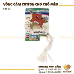 Đồ Chơi Cho Chó Mèo Vòng Gặm Bằng Cotton