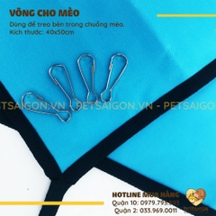 Võng Cho Mèo Treo Chuồng 40x50cm