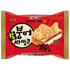 Kem bánh cá đậu đỏ Binggrae Samanco Red Bean Hàn Quốc 150ML
