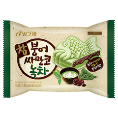 Kem bánh cá trà xanh Binggrae Samanco Green Tea Hàn Quốc 150ML