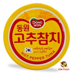 Cá ngừ cay Hot Pepper Tuna Dongwon Hàn Quốc 150gr