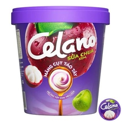 Kem hộp Celano sữa chua kem măng cụt táo tây 460ML