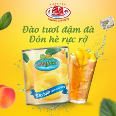 Đào tươi ngâm nước đường Canfresh 820g