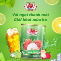 Vải thiều nước đường Hạ Long Canfoco 560g