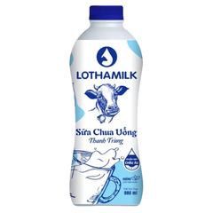 Sữa chua uống thanh trùng Long Thành Lothamilk 880ML