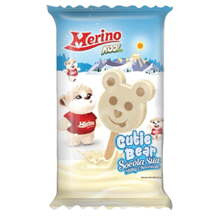 Kem gấu socola sữa Merino Kool Cutie Bear 64g