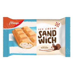 Kem bánh vani vụn socola Mingo Sandwich Chocolate Chip Thái Lan 45g