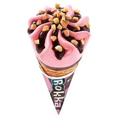 Kem ốc quế Mingo Rokka dâu tây 65g