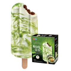 Kem trà xanh matcha latte trân châu Shaomei Boba Matcha Latte IC Bar Đài Loan 75g