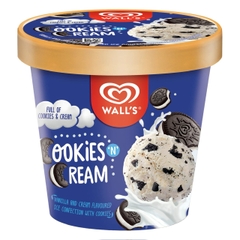 Kem hộp bánh quy Wall's Selection Cookies & Cream 750ML