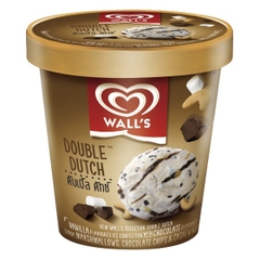 Kem hộp vani xốt socola Wall's Selection Double Dutch 750ML