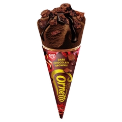 Kem ốc quế bánh brownie socola đen Wall's Dark Chocolate Brownie 107ML