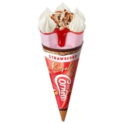 Kem ốc quế dâu hạnh nhân Wall's Cornetto Royale Strawberry 135ML